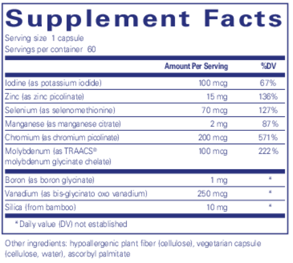 Product image for Trace Minerals.