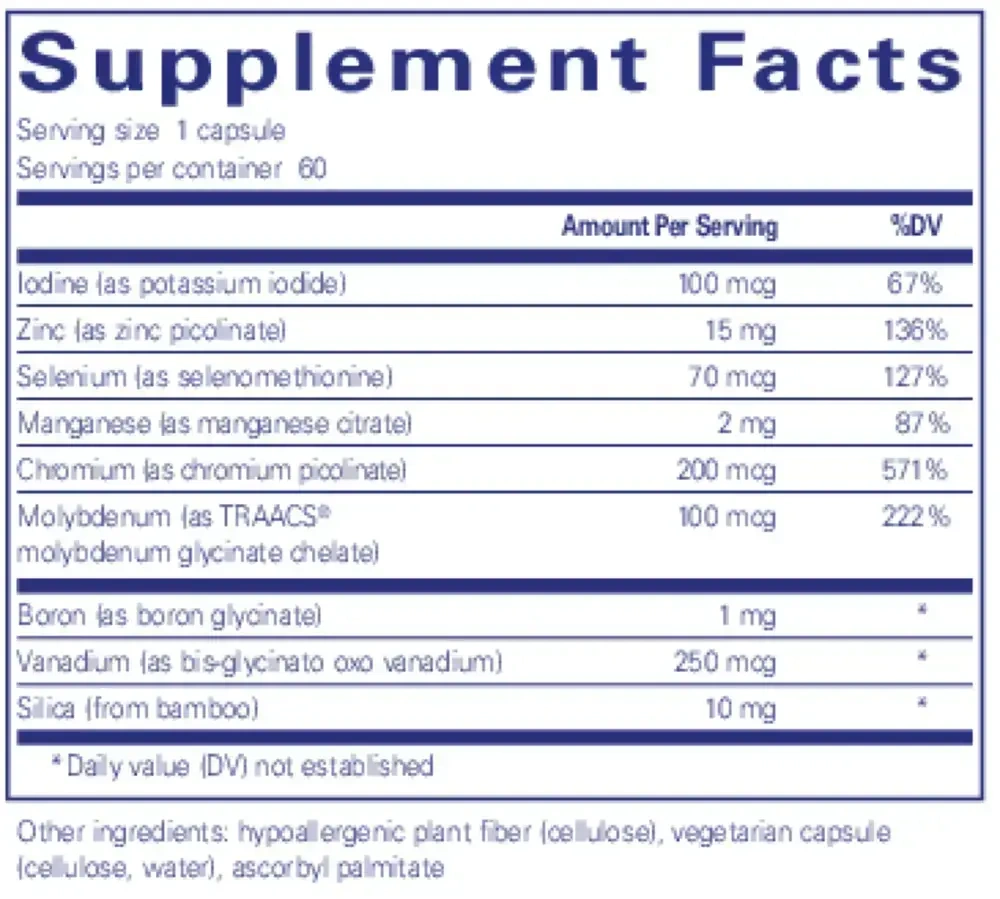 Product image for Trace Minerals.