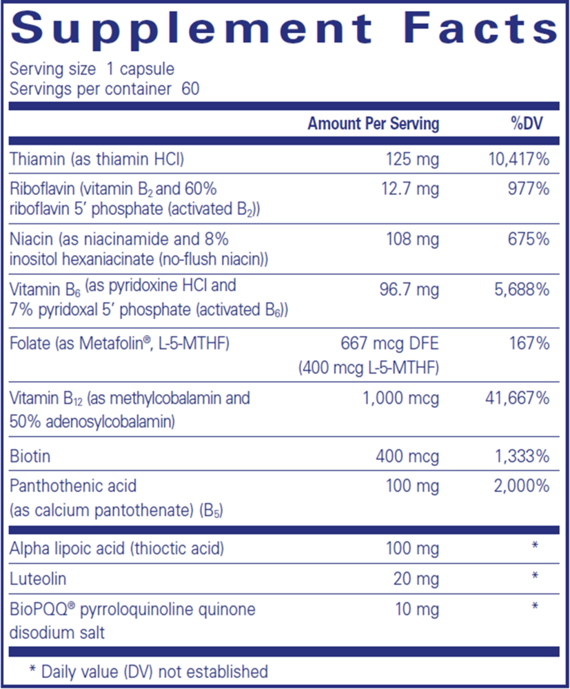 Product image for Ultra B-Complex w/PQQ.