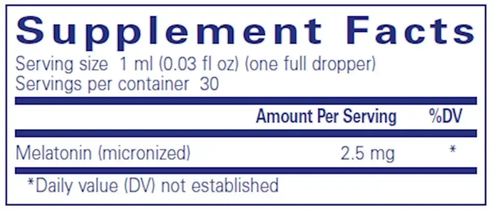 Product image for Melatonin Liquid.