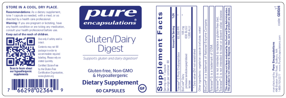 Product image for Gluten&#x2F;Dairy Digest.