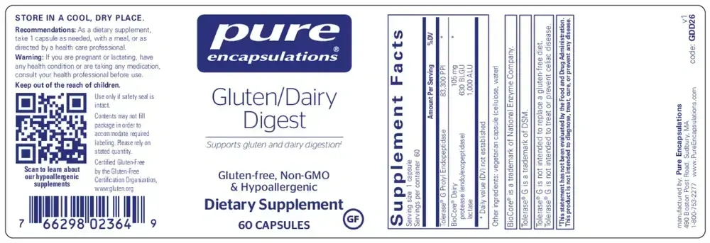 Product image for Gluten/Dairy Digest.