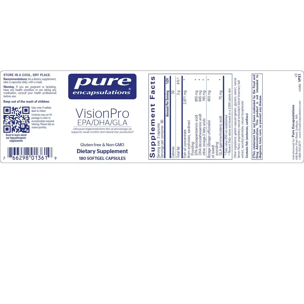Product image for VisionPro EPA/DHA/GLA*.