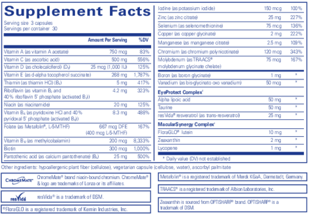Product image for VisionPro Nutrients*.