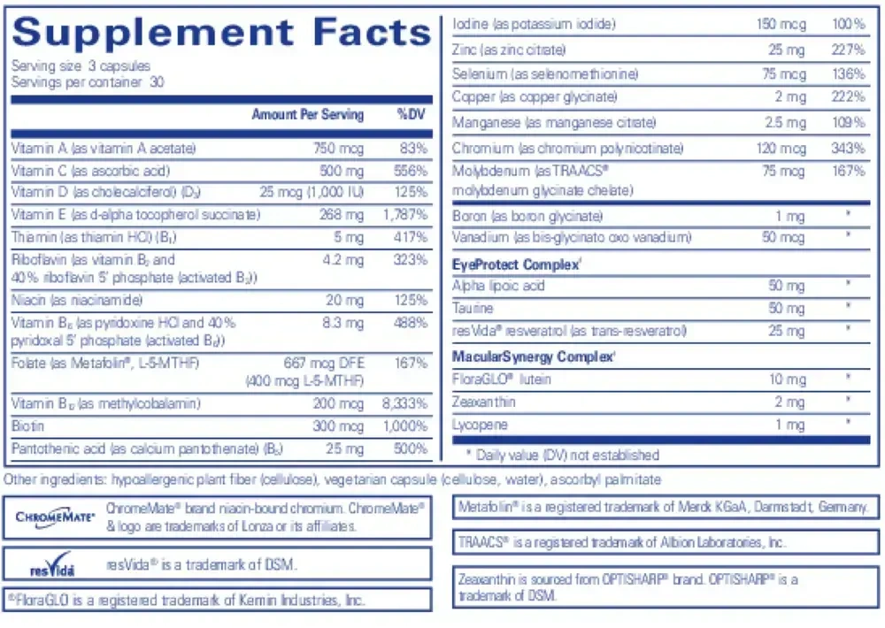 Product image for VisionPro Nutrients*.