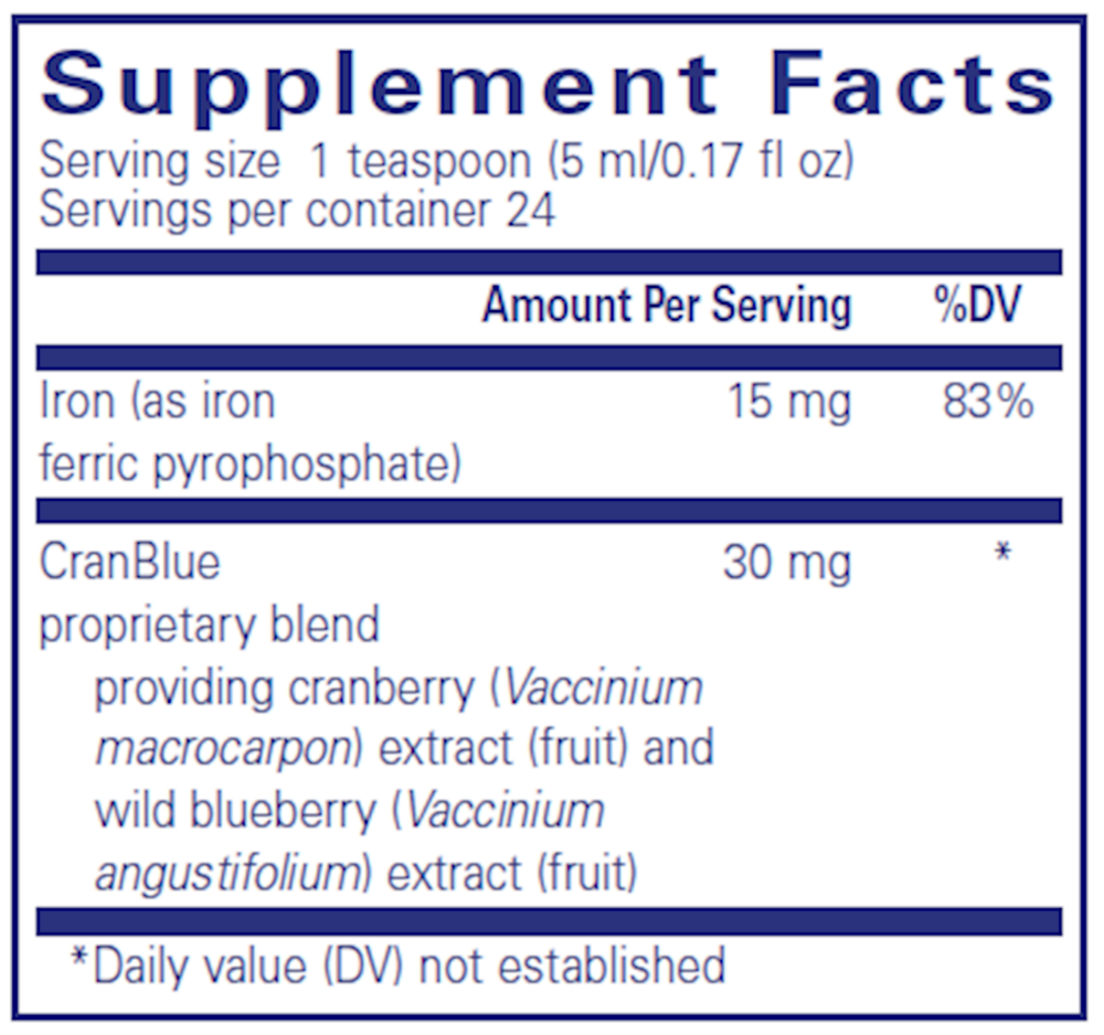 Product image for Iron Liquid.