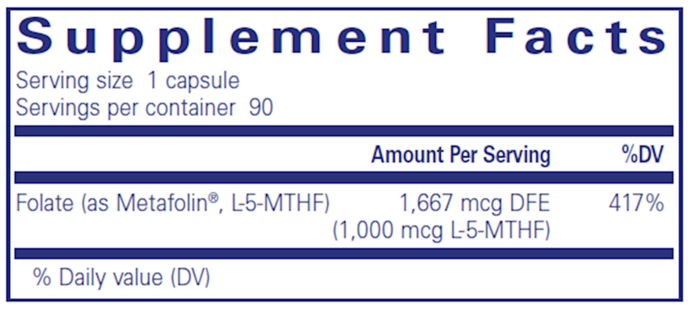 Product image for Folate 1000.