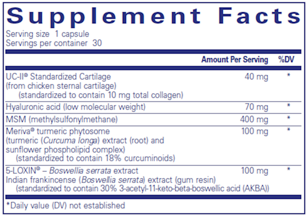 Product image for Joint Complex (single dose)*.