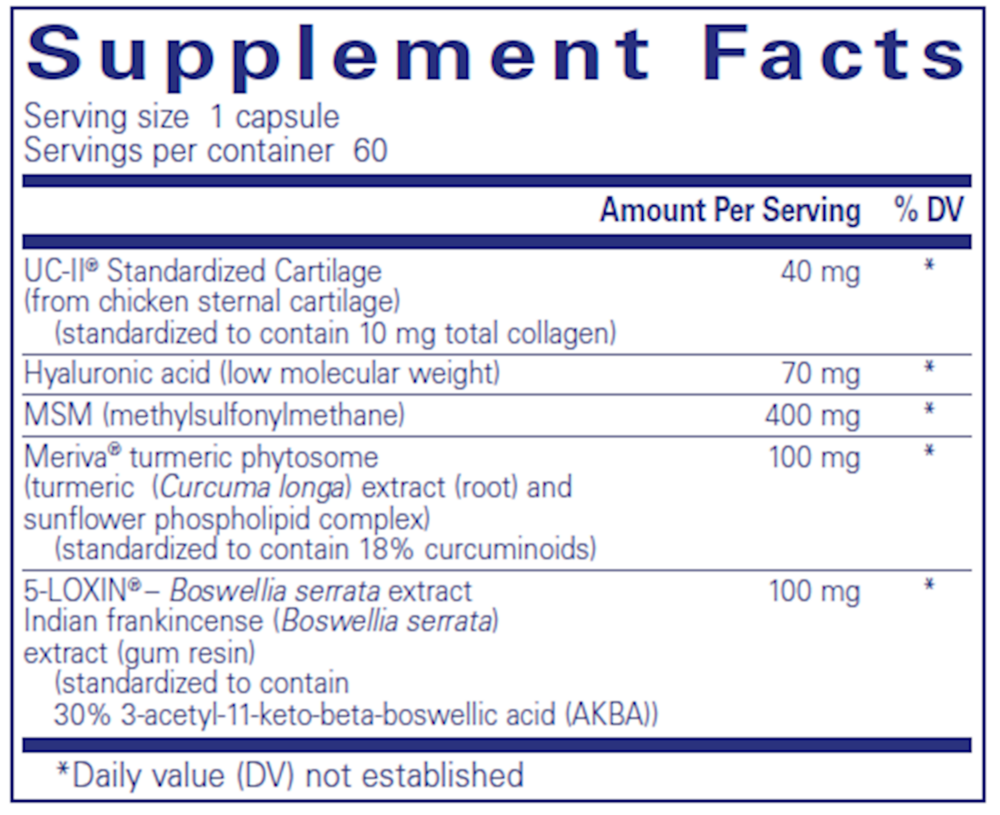 Product image for Joint Complex (single dose)*.
