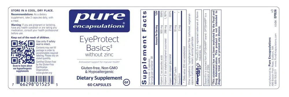Product image for Eye Protect Basics w/o zinc*.
