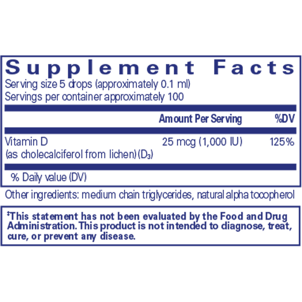 Product image for Vitamin D3 (Vegan) Liquid.