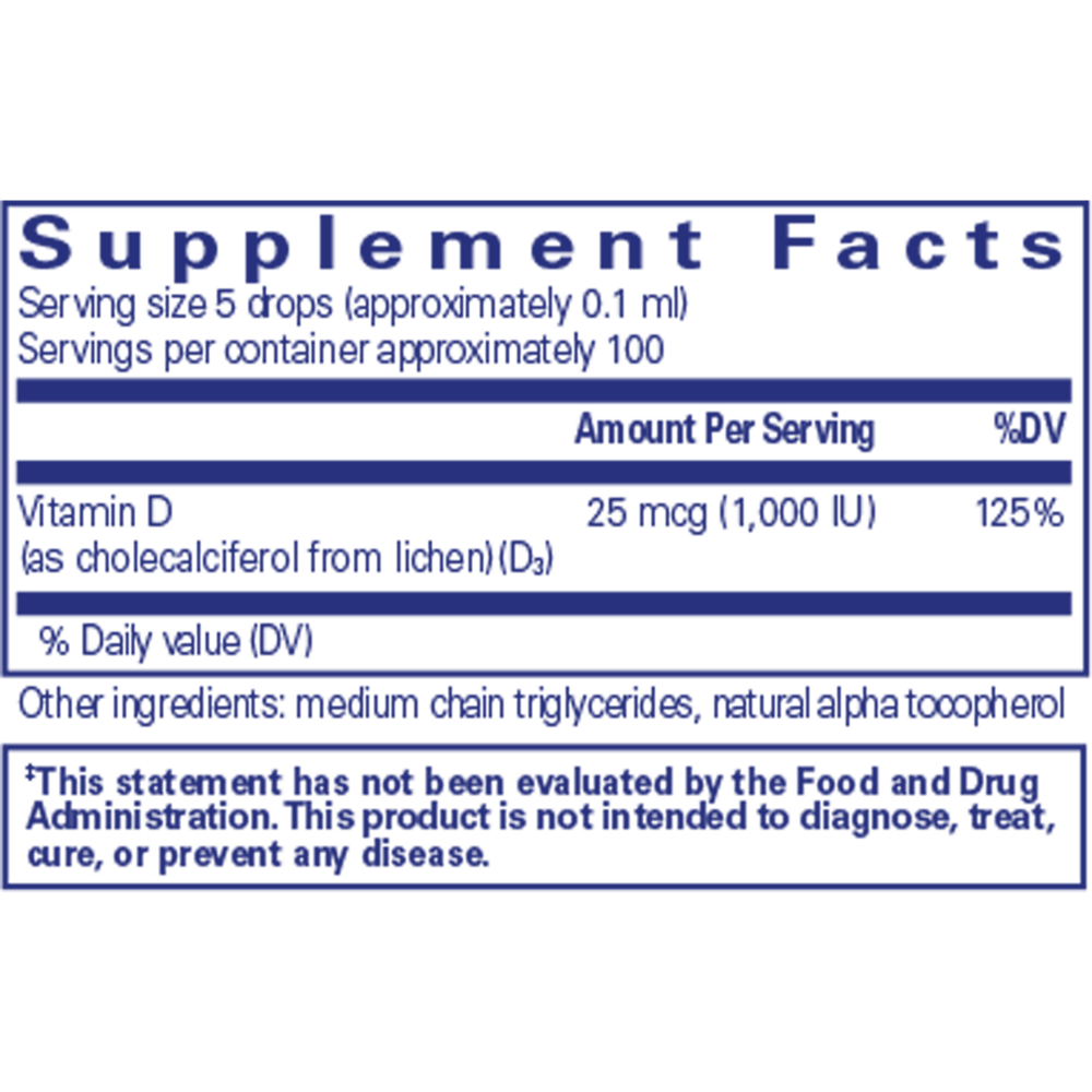 Product image for Vitamin D3 (Vegan) Liquid.