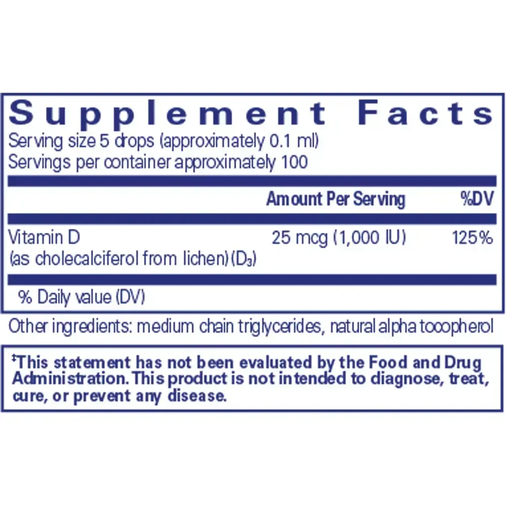 Product image for Vitamin D3 (Vegan) Liquid.