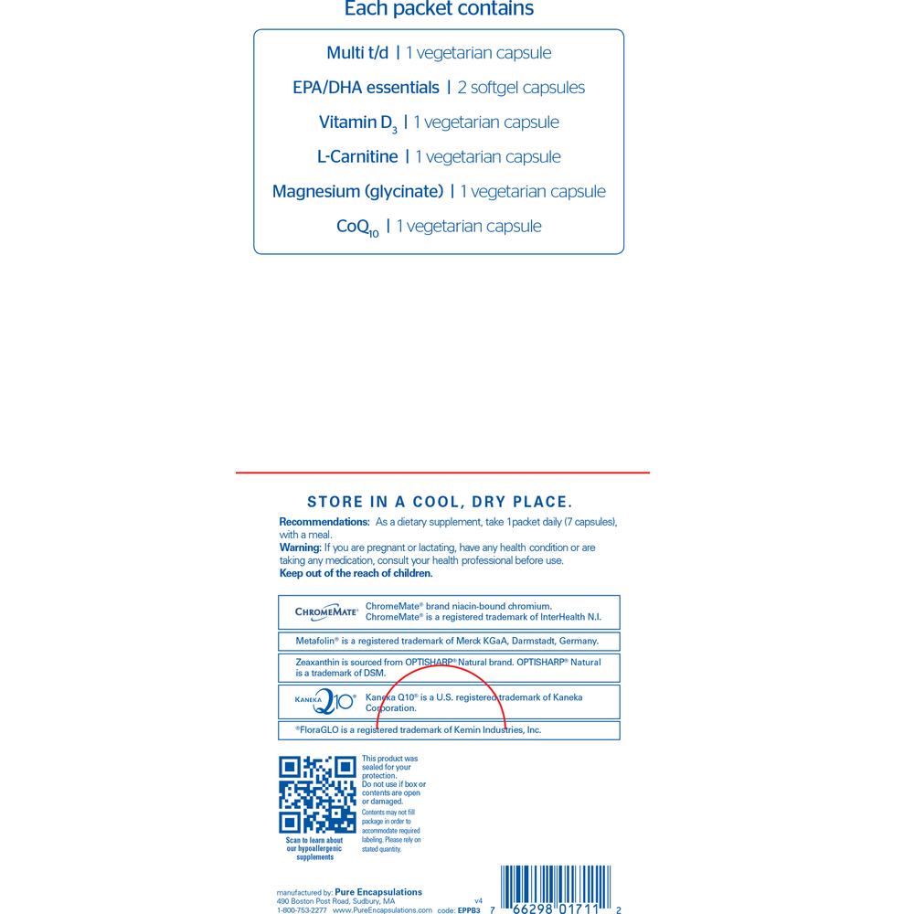 Product image for Energize Plus Pure Pack packets.