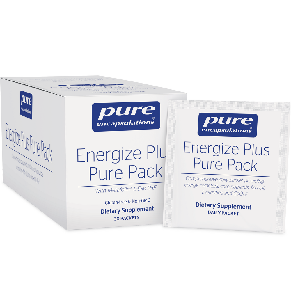 Product image for Energize Plus Pure Pack packets.