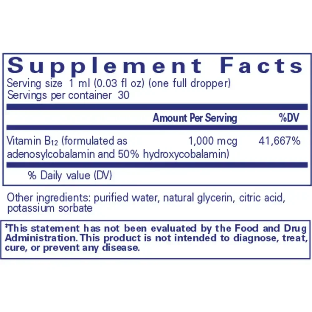 Product image for Adenosyl/Hydroxy B12 liquid.
