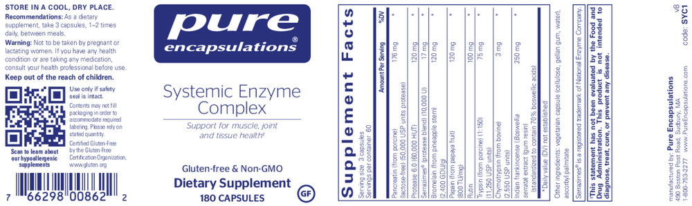 Product image for Systemic Enzyme Complex.