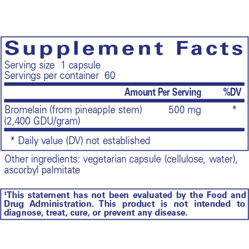 Product image for Bromelain 2400 500mg.