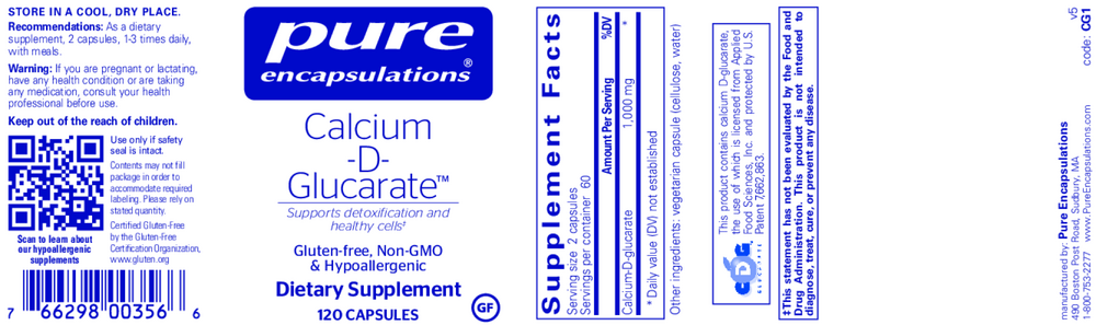 Product image for Calcium-D-Glucarate.