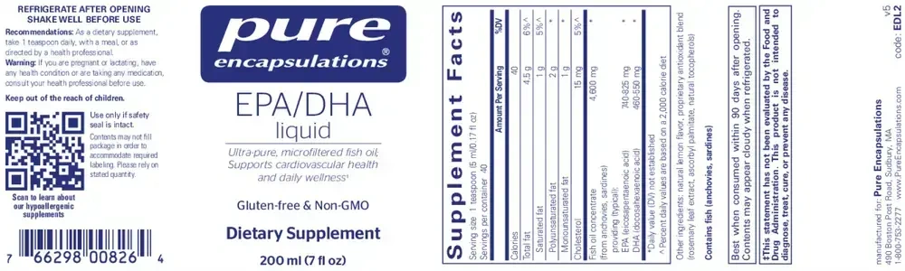 Product image for EPA/DHA Liquid.