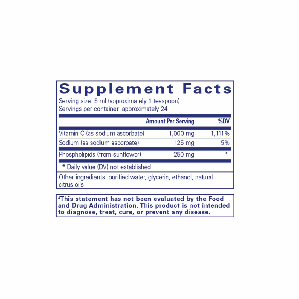 Product image for Liposomal Vitamin C liquid.
