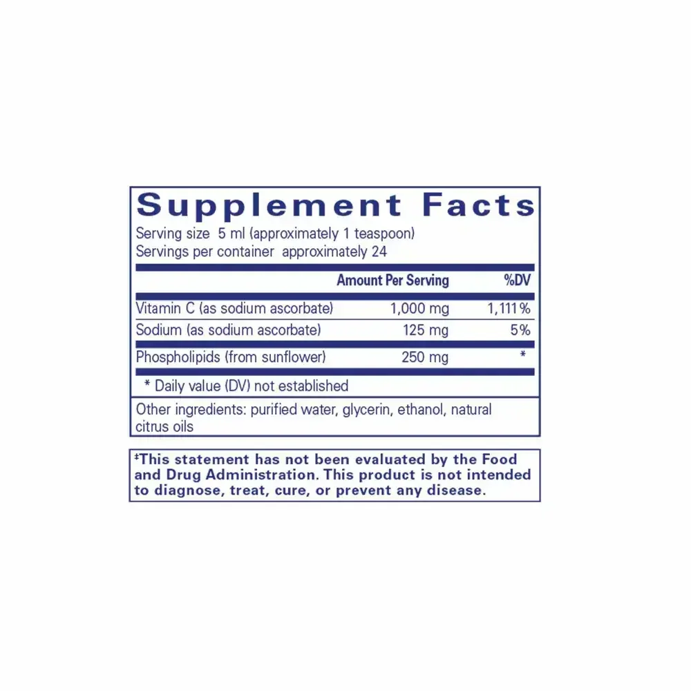 Product image for Liposomal Vitamin C liquid.