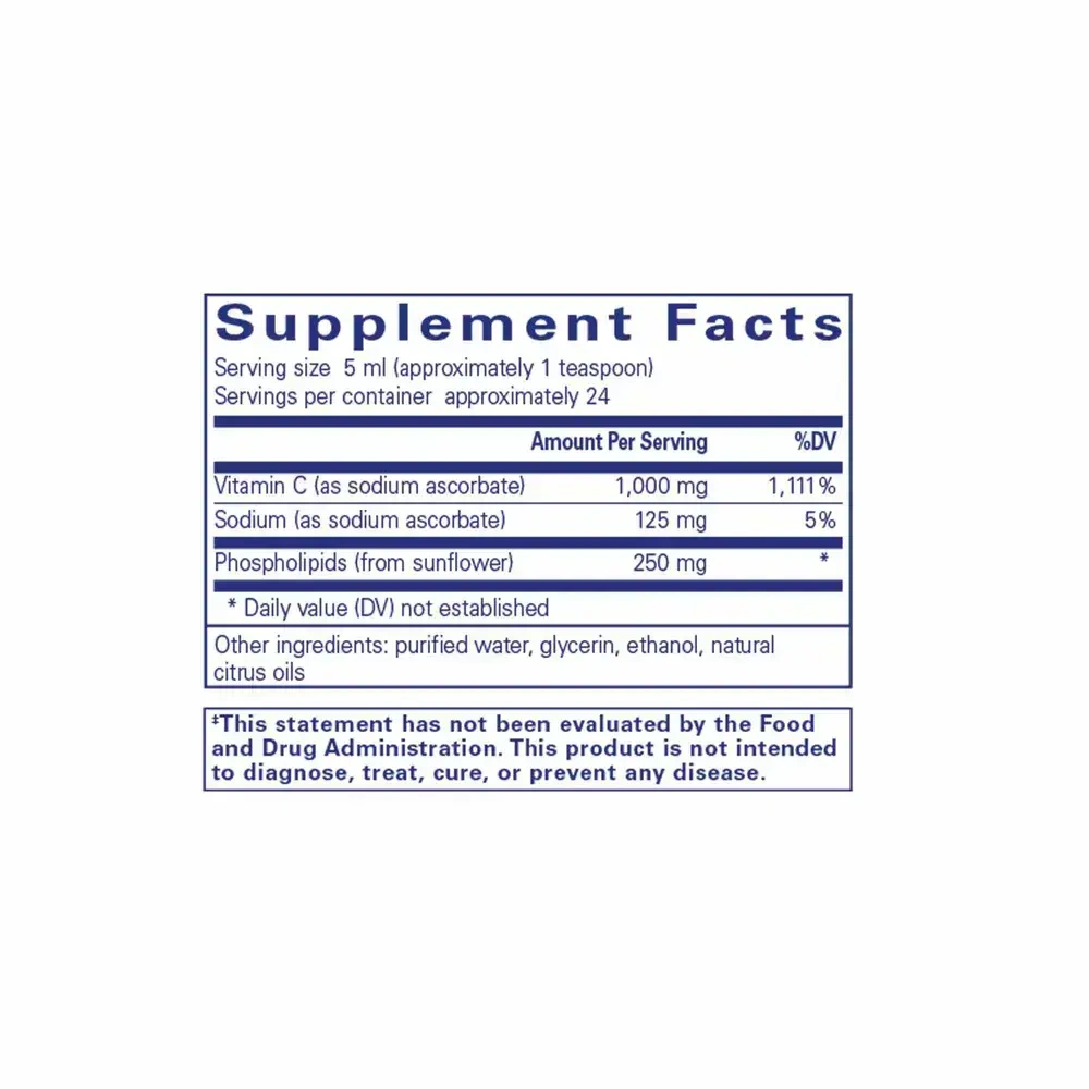 Product image for Liposomal Vitamin C liquid.