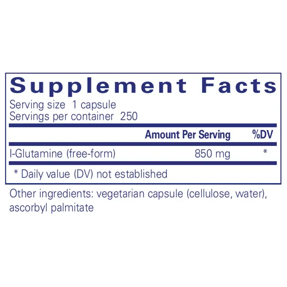 Product image for l-Glutamine 850mg.