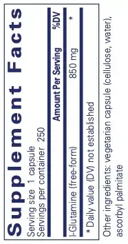 Product image for l-Glutamine 850mg.