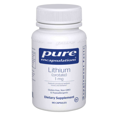 Lithium (orotate) 1mg 90 capsules
