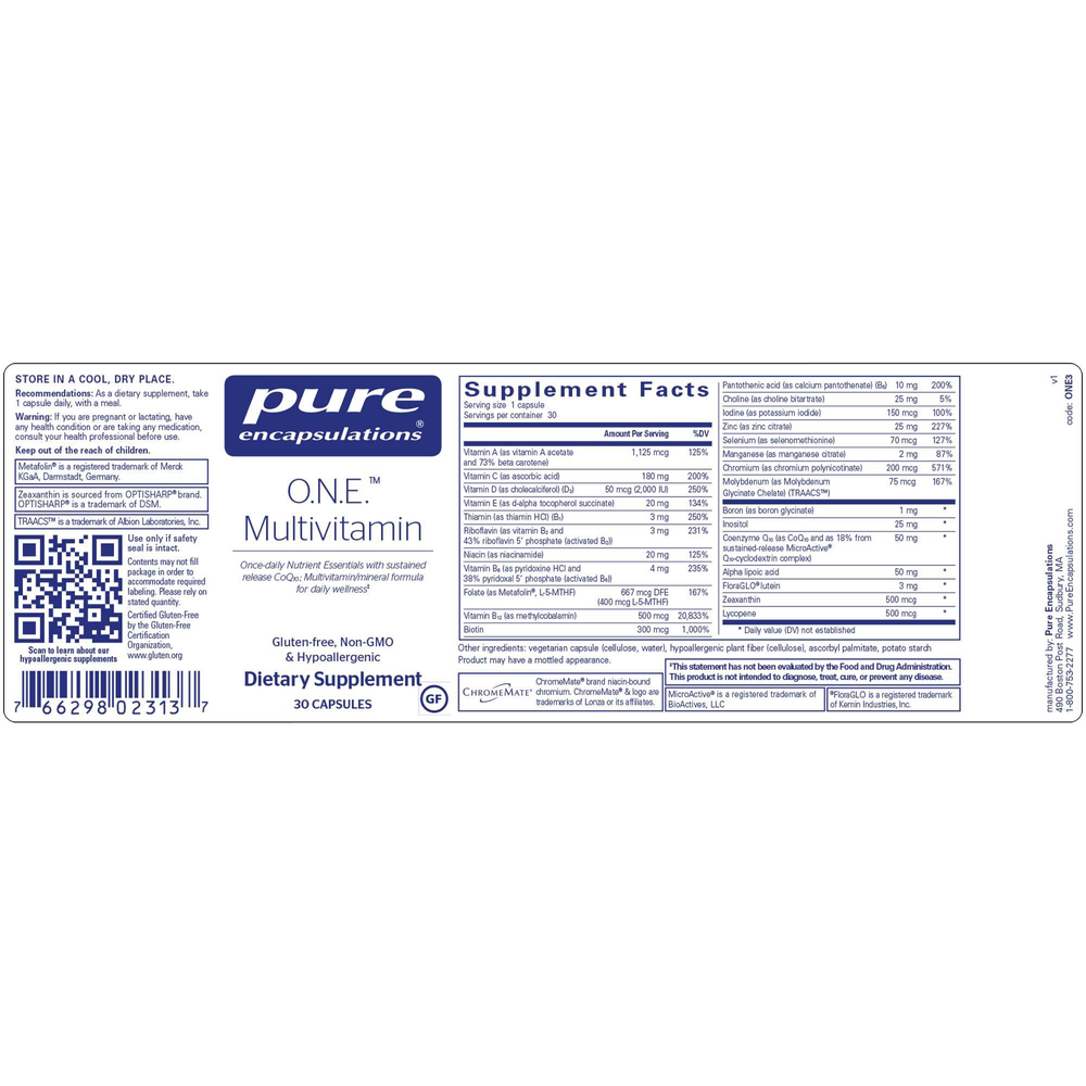 Product image for O.N.E. Multivitamin.