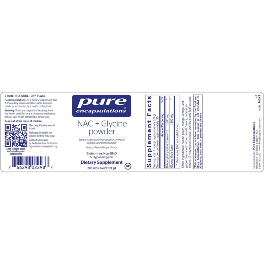 Product image for NAC + Glycine powder.