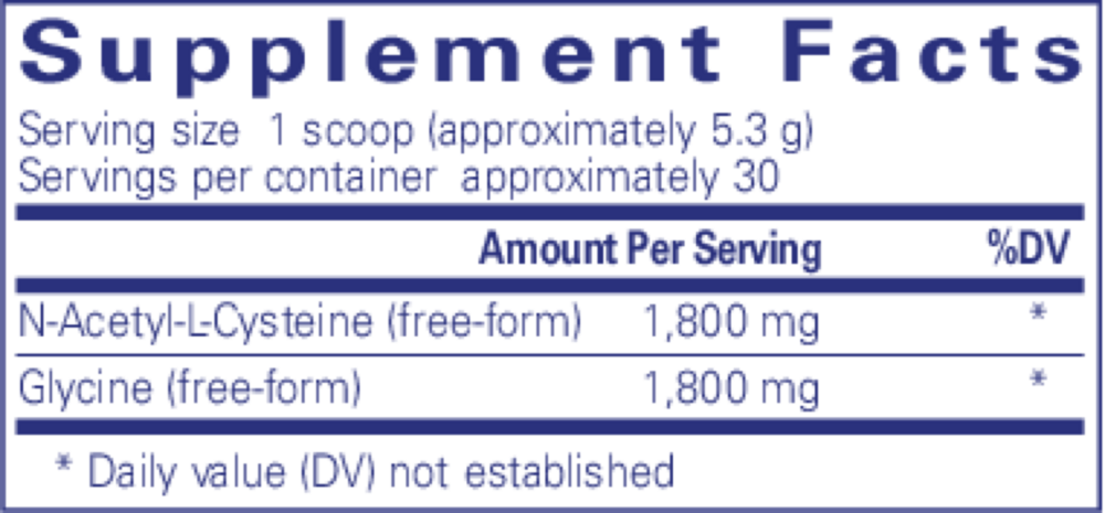 Product image for NAC + Glycine powder.
