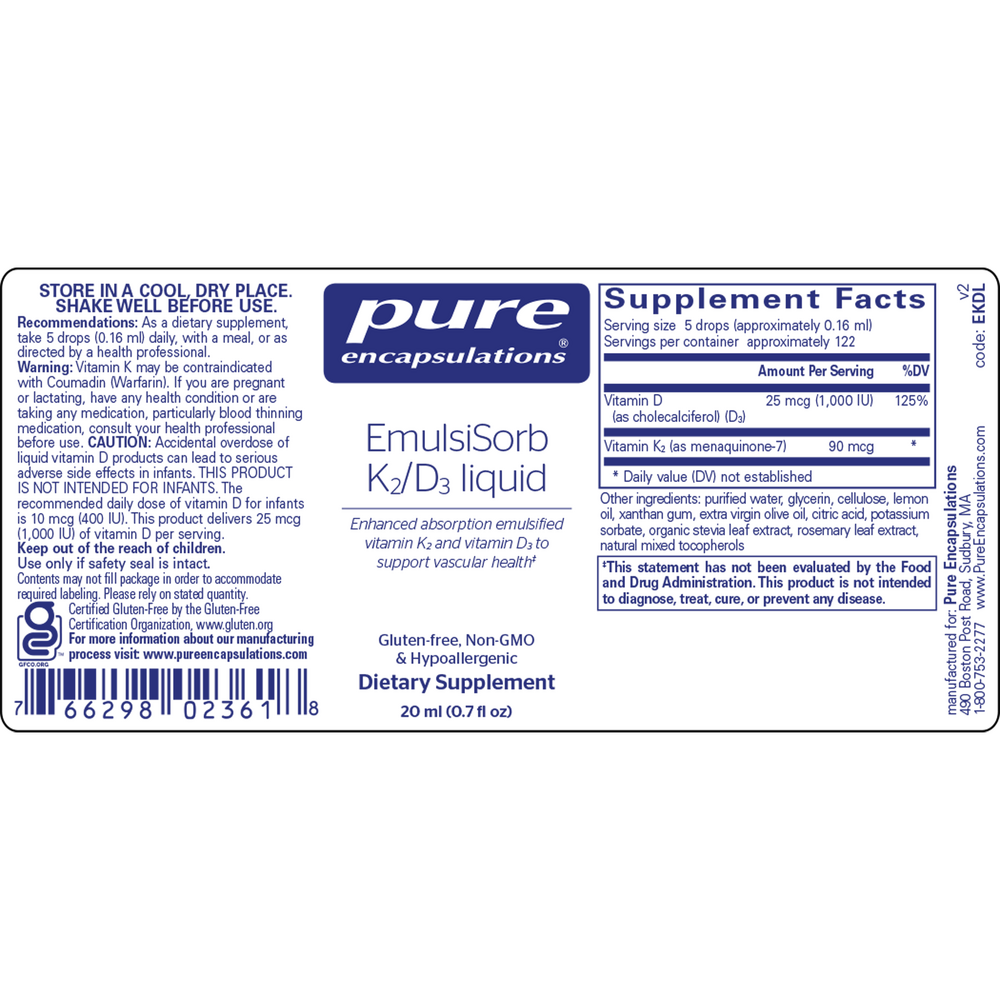 Product image for EmulsiSorb K2/D3 liquid.