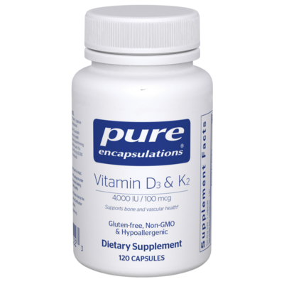 Vitamin D3 & K2 120 capsules