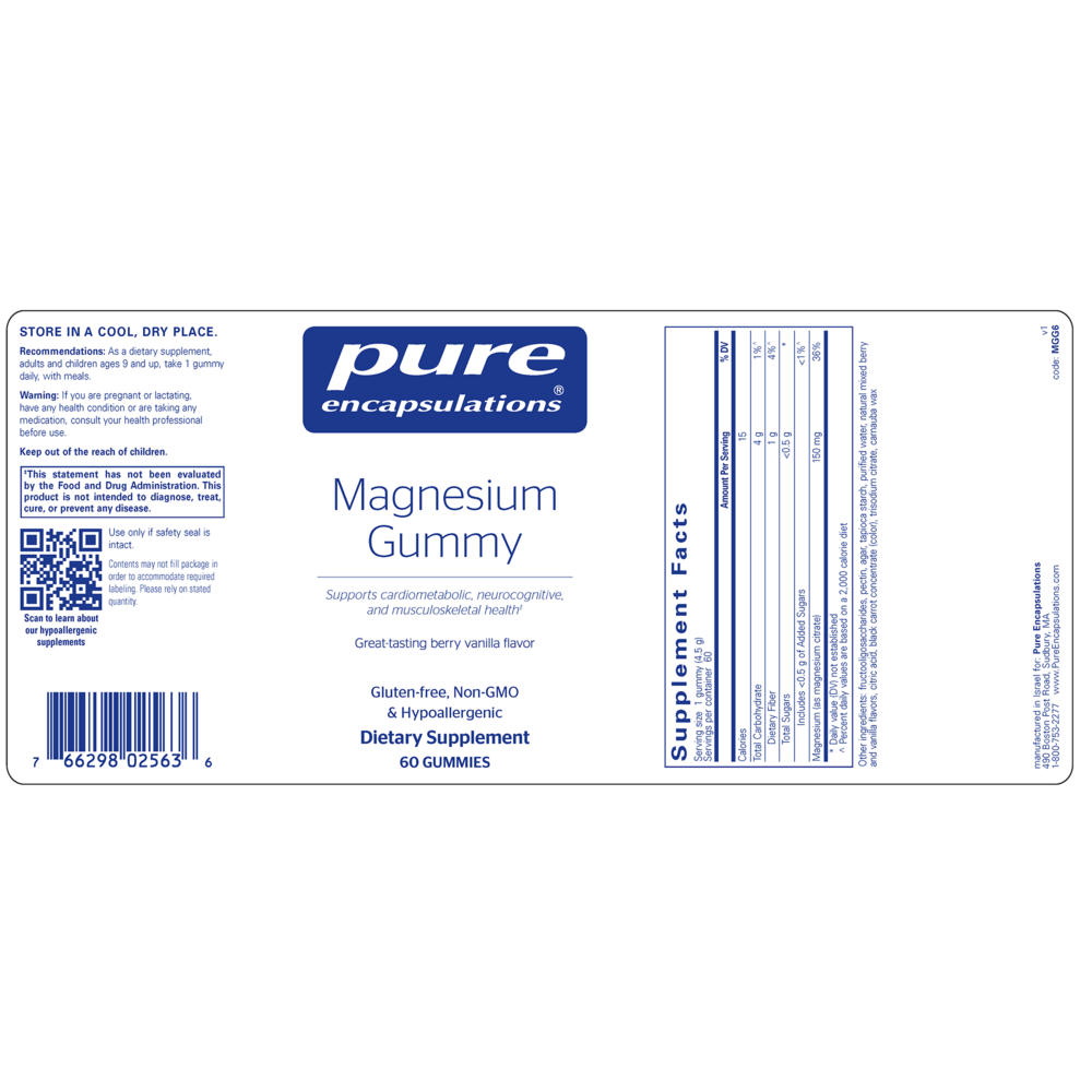 Product image for Magnesium Gummy.