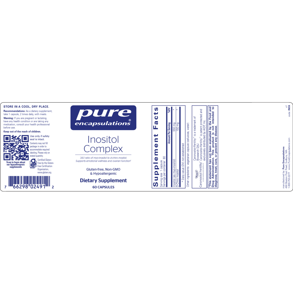 Product image for Inositol Complex.