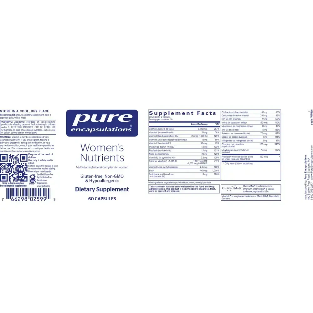 Product image for Women's Nutrients.