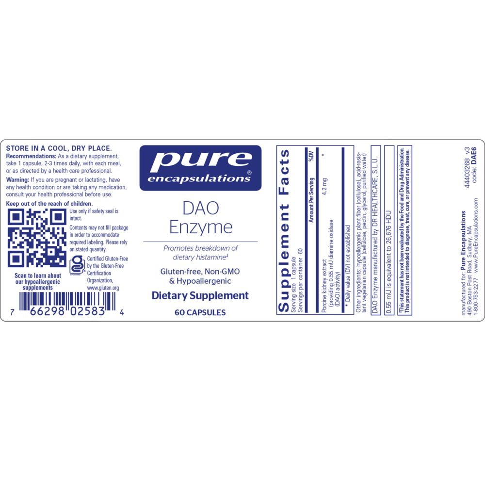Product image for DAO Enzyme.