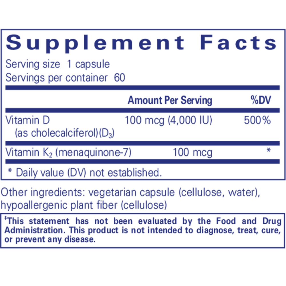 Product image for Vitamin D3 &amp; K2.