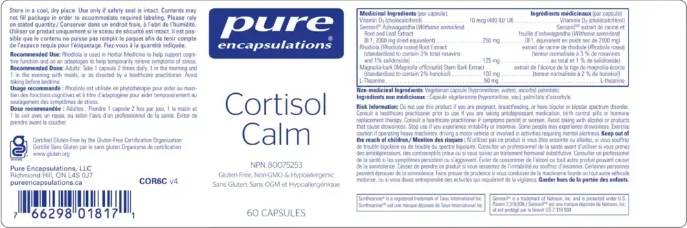 Product image for Cortisol Calm.