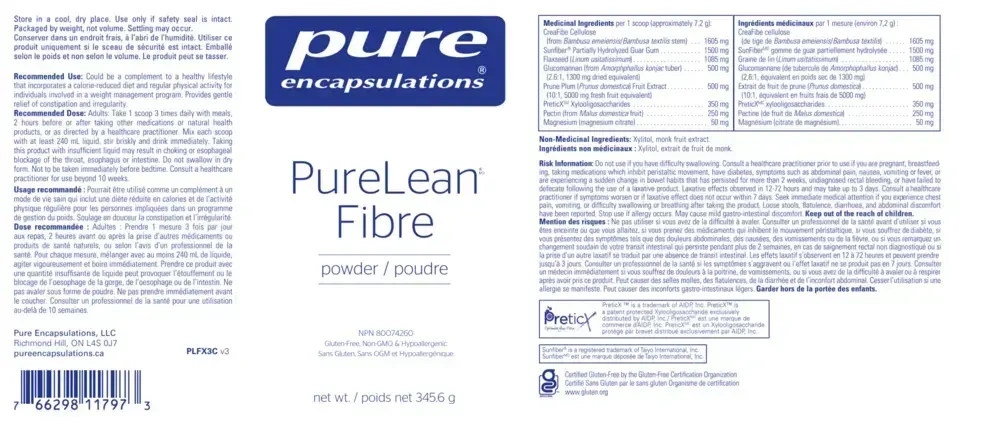 Product image for PureLean® Fibre Powder.