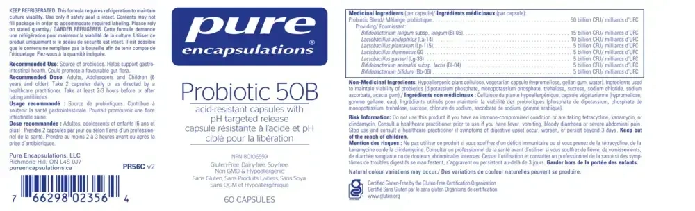 Product image for Probiotic 50B (soy and dairy free).