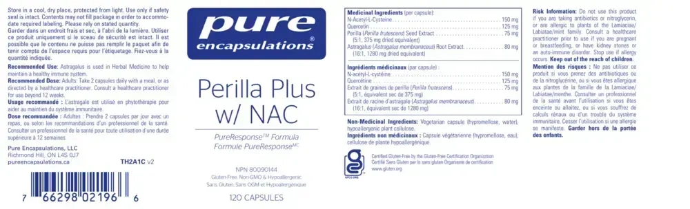 Product image for Perilla Plus w/ NAC.