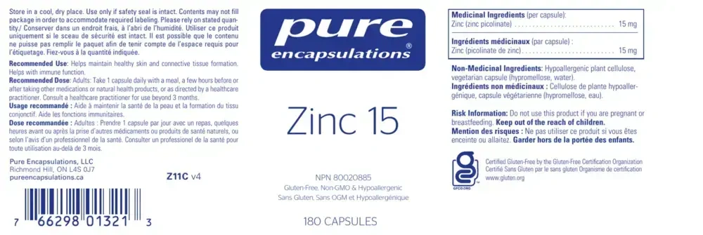 Product image for Zinc 15.