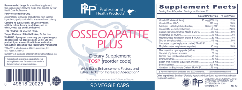 Product image for OSSEOAPATITE PLUS.