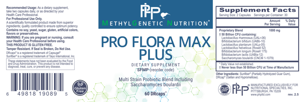 Product image for Pro Flora Max Plus.