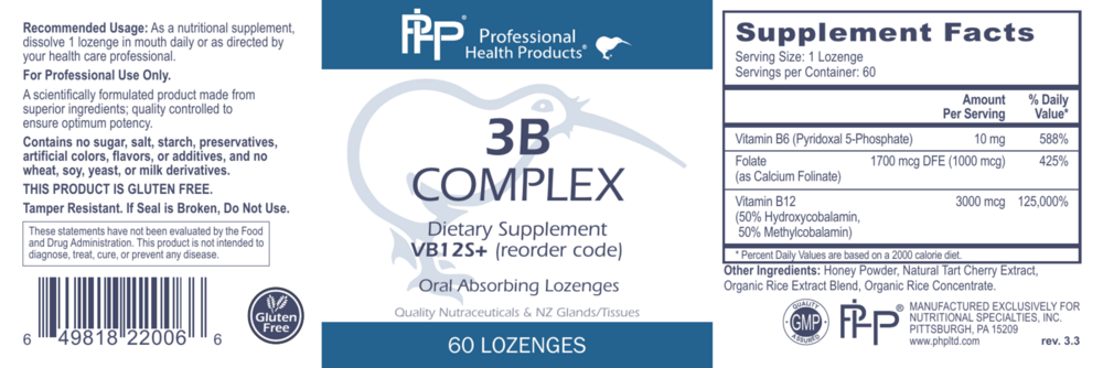 Product image for 3B Complex.
