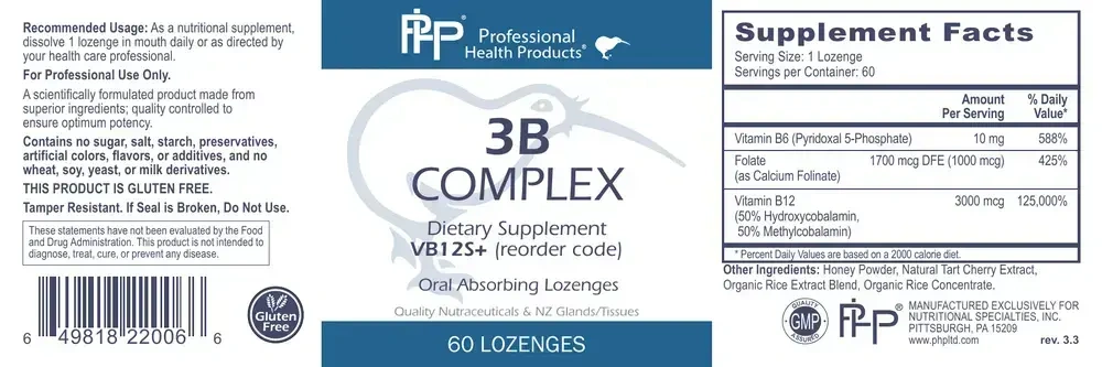 Product image for 3B Complex.