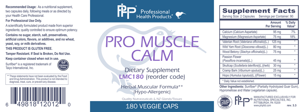 Product image for Pro Muscle Calm.